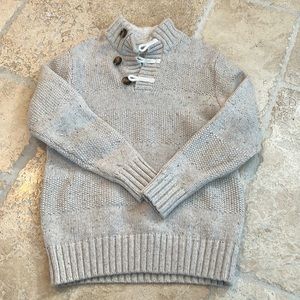 Little Boys - Cardigan Sweater w Buttons / Sherpa Collar. Cat&Jack Size SM (6/7)